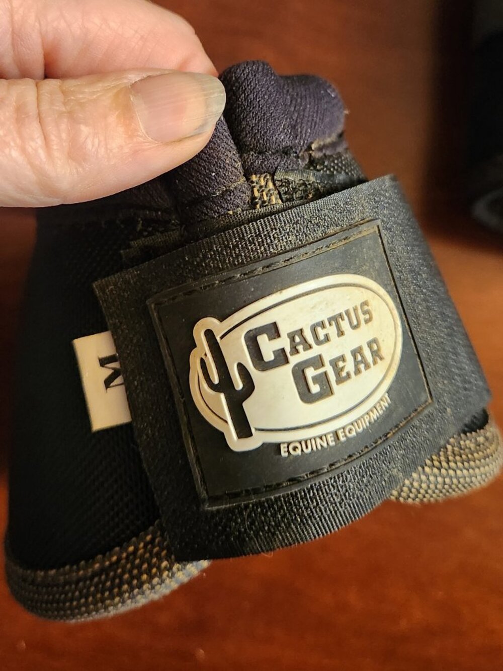 Excellent Cactus Gear horse Black Bell Boots - Size Medium